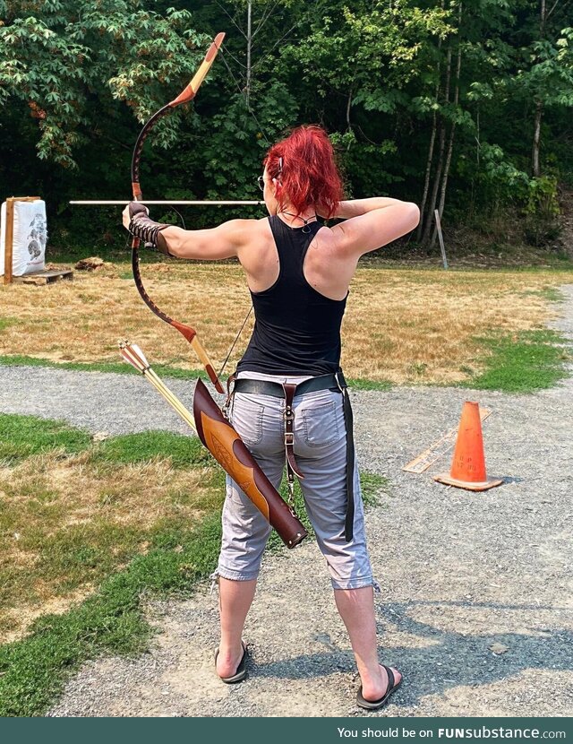 Finally got myself a Hungarian horsebow and started practicing archery again :)