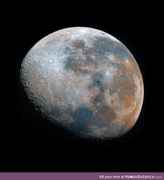 I shot over 45k frames of the Moon to create this high resolution mosaic of the 75%