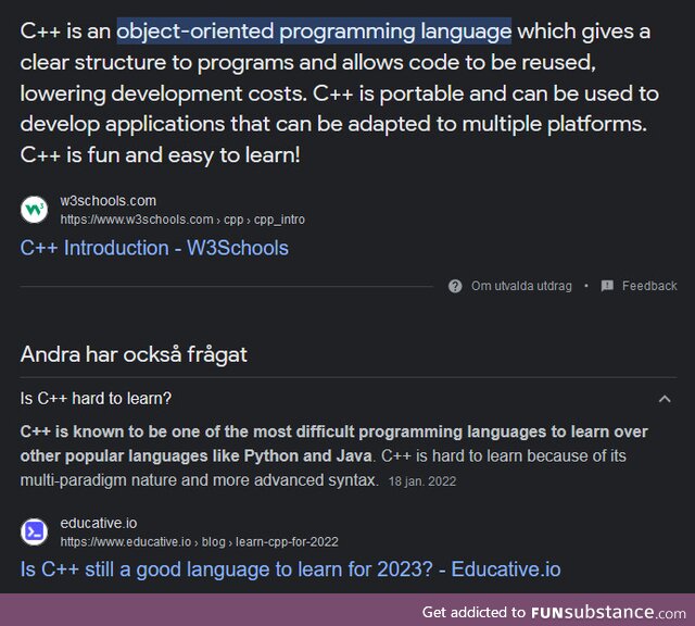 I have to learn C++, I'm getting two conflicting opinions