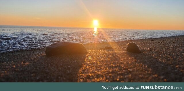 Oregon beach sunset