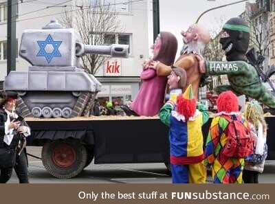 A carnival float in Duesseldorf, Germany