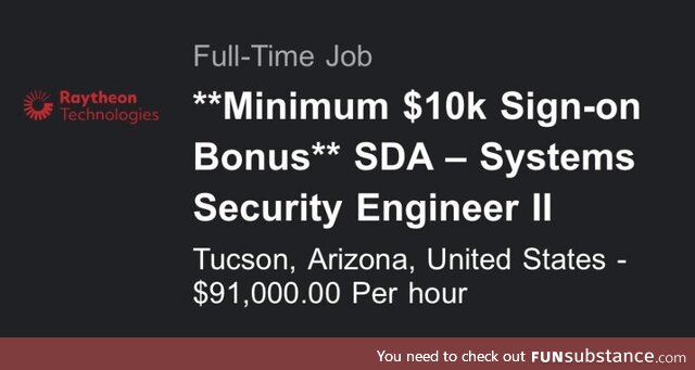 They weren’t joking about that military budget