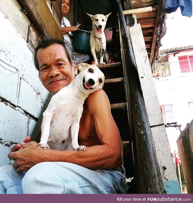 A brazilian man and his dogs