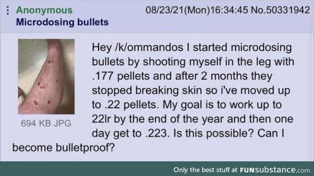 Microdosing bullets