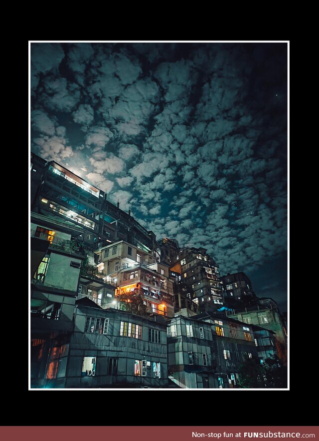 View from Community Covid Care Centre in Aizawl. Been here for 9 days, will be back home