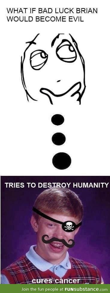 Bad luck brian becoming evil - FunSubstance