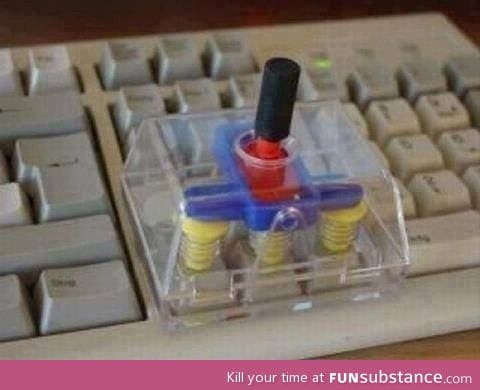 Awesome joystick invention for keybord games