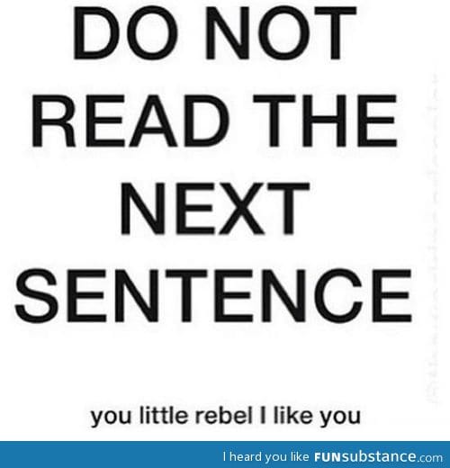 do not read