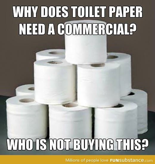 Toilet paper commercials