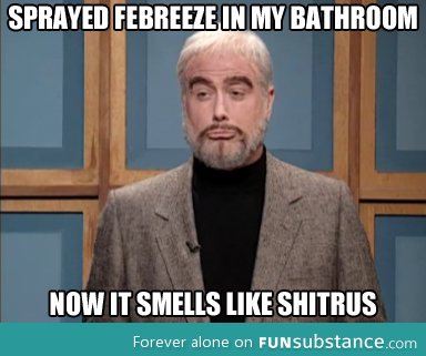Febreeze in bathroom