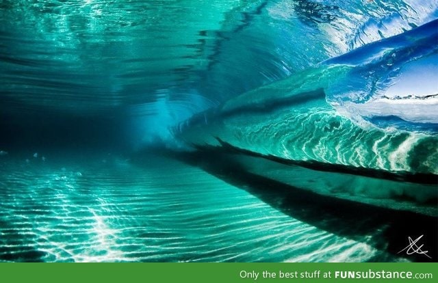 Inside of a wave