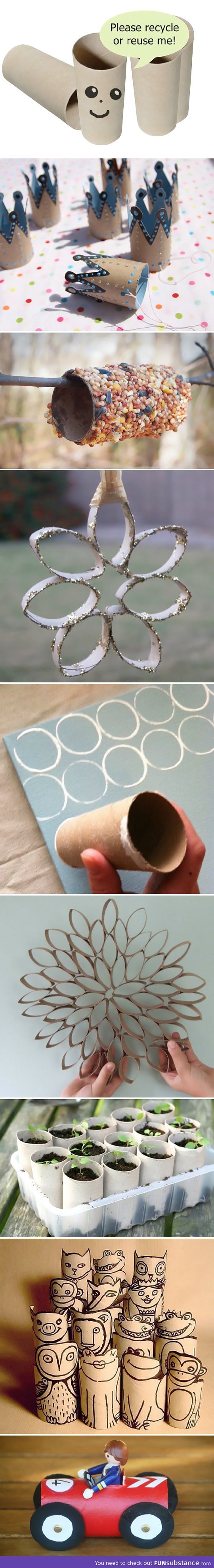 Things you can do with a toilet paper roll
