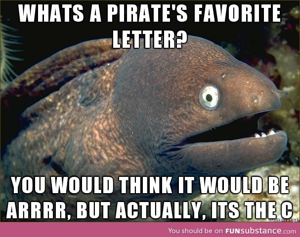 So its talk like a pirate day, huh?