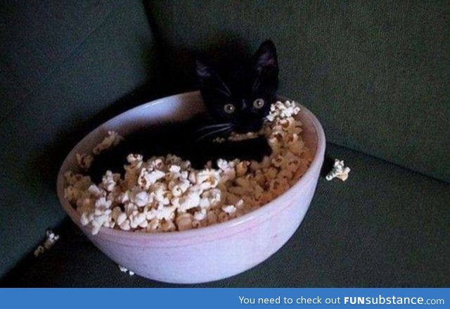 "Thanks for the popcorn. Where's yours?"