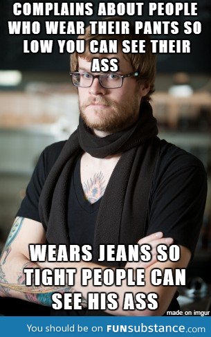 Hipster complains