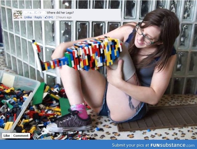 Where did her lego?