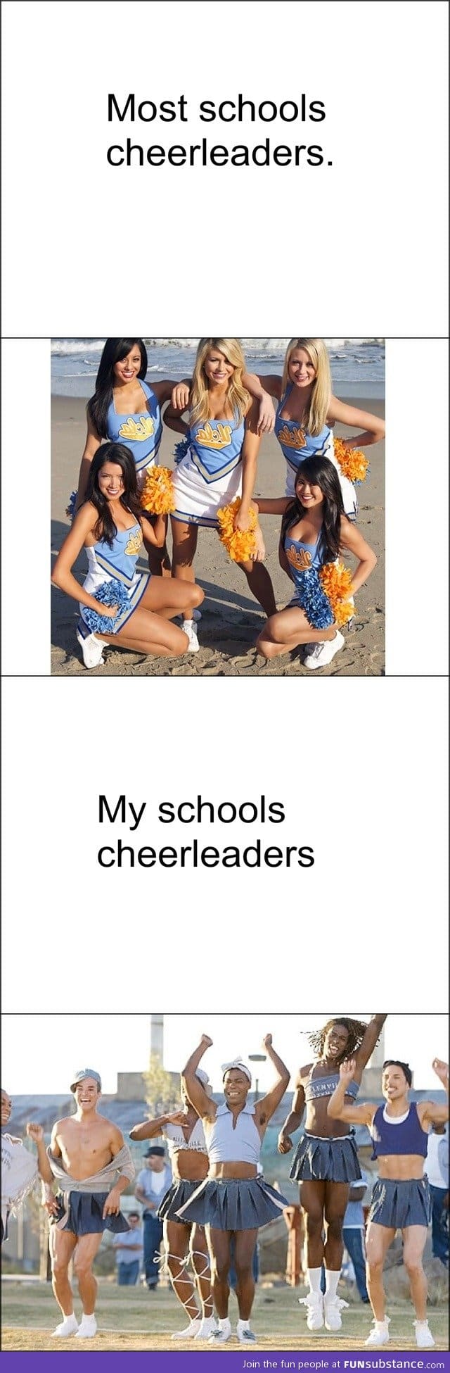 Schools cheerleaders