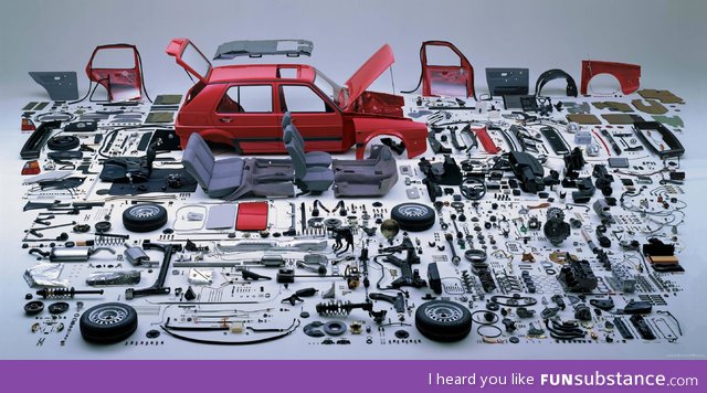 Every part needed to build a vw golf