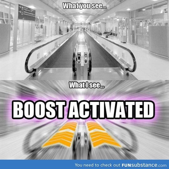 Travelators are real life boosters