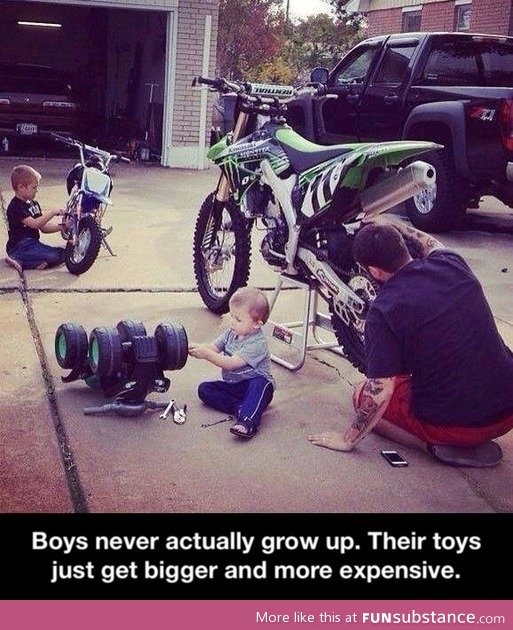 Boys never actually grow up
