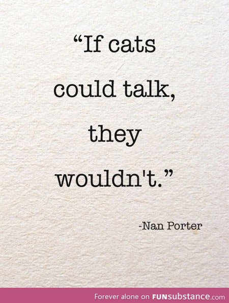 If cats could actually talk