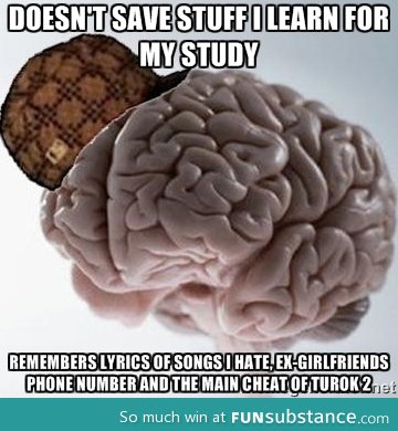 My scumbag brain