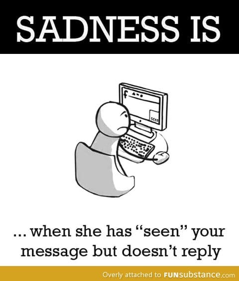 True sadness is...
