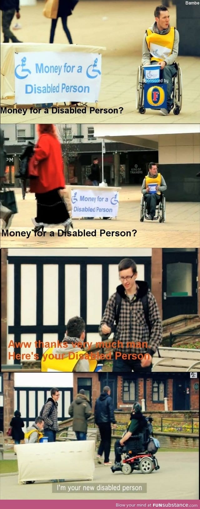 Money for a disabled person