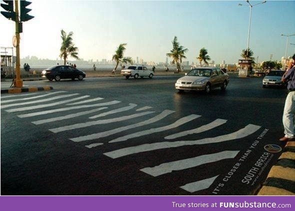 A pedestrian crossing in Africa