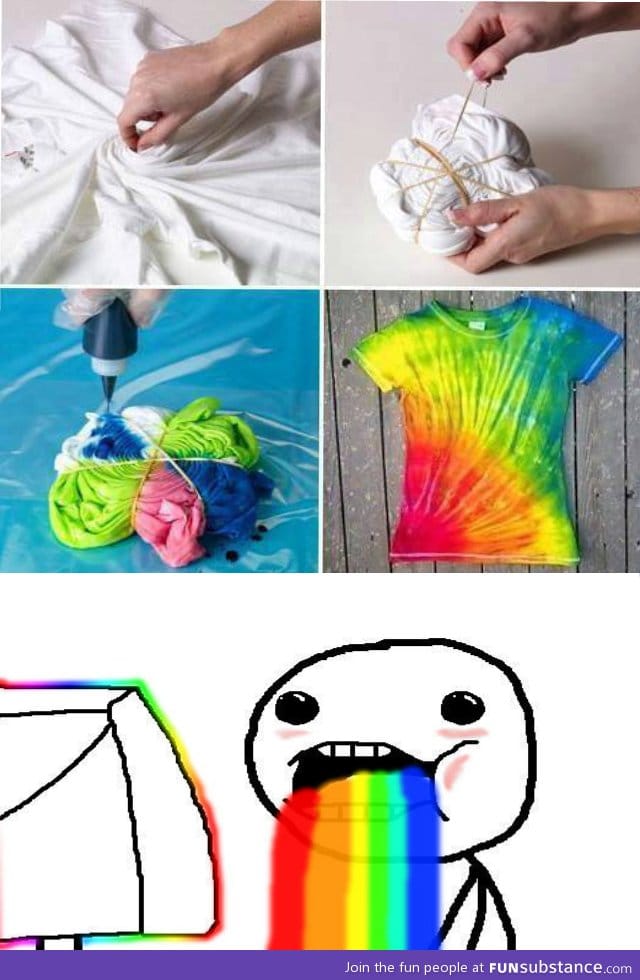 How to make a rainbow shirt