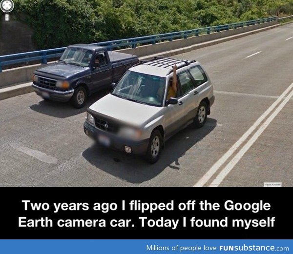 Google street view camera car
