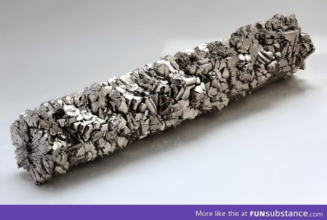 Titanium grown in its natural form