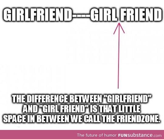 The difference between girlfriend and girl friend