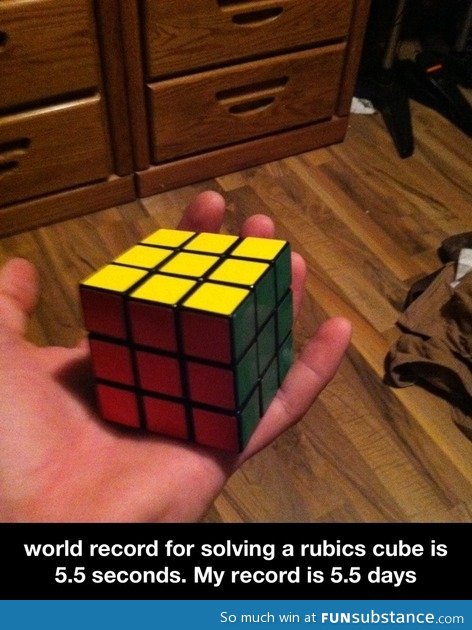 World record for solving a rubics cube