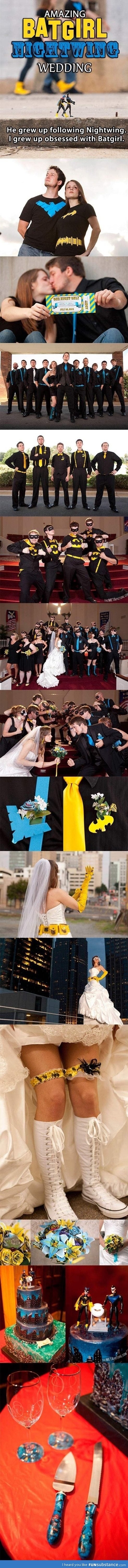 Most epic wedding - Batgirl and themed wedding