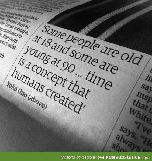 Young is the new old