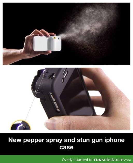 Pepper spray and stun gun iPhone case