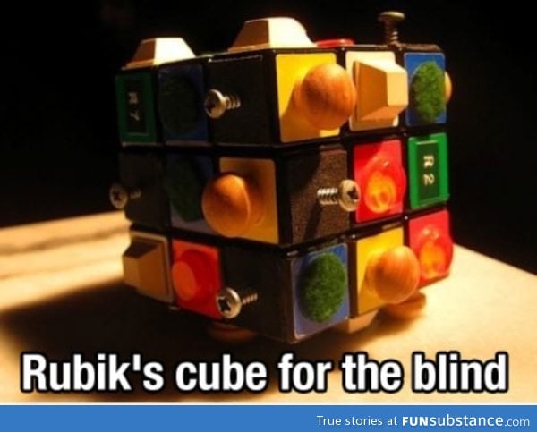 Special Rubiks cube for the blind