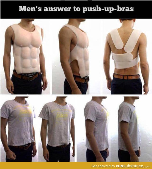 Men's version of push up bras