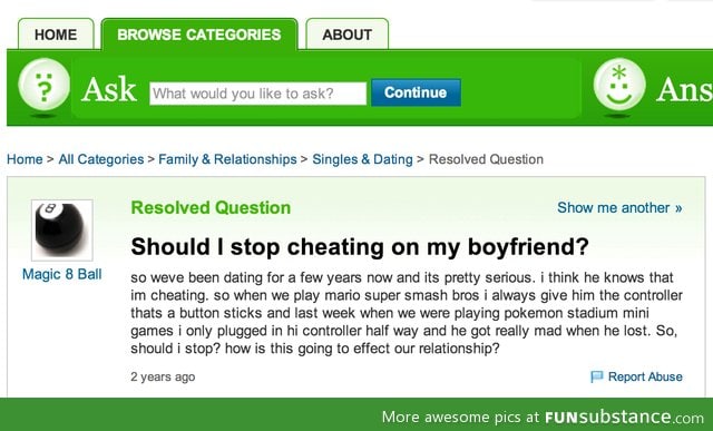 Cheating on boyfriend?