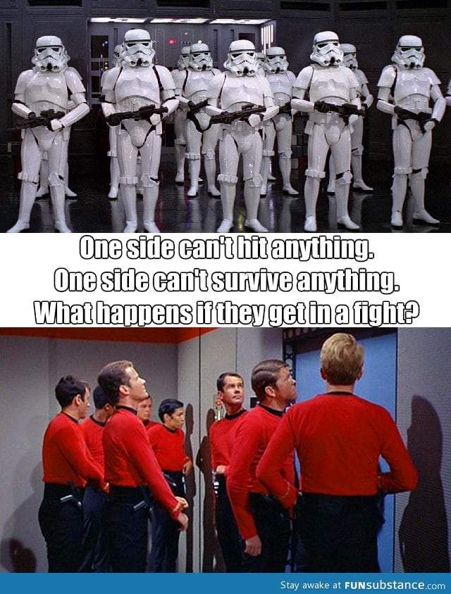 Stormtroopers vs. Redshirts