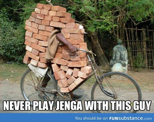 Jenga champion