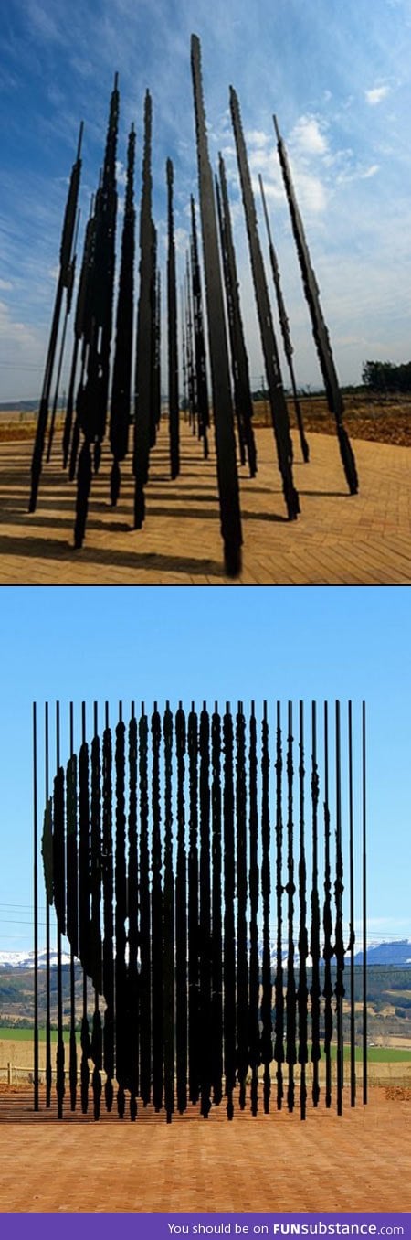 Sculpture where perspective matters