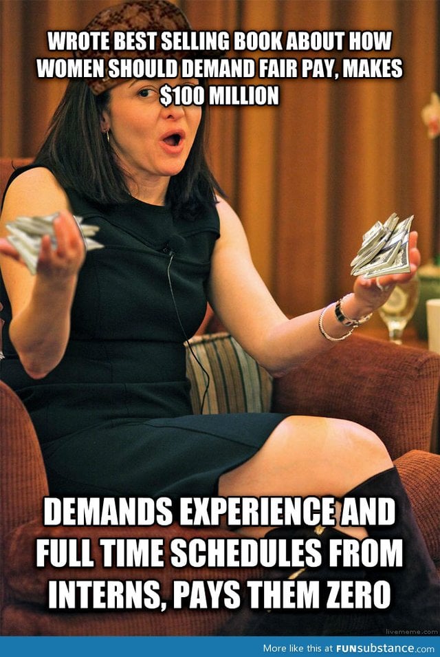 Scumbag Sheryl Sandberg