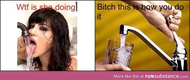 How to drink water