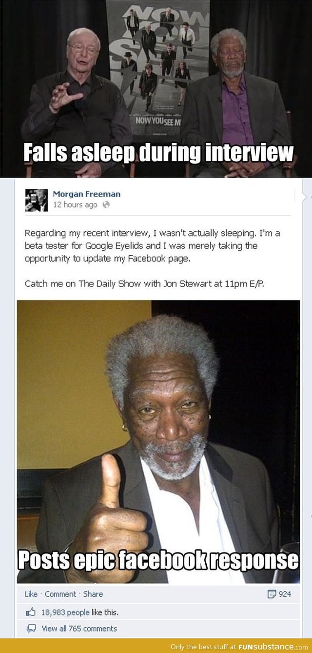 Morgan Freeman beta testing