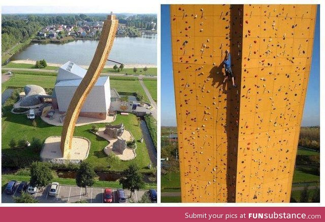 Highest human made rock climbing in Netherlands