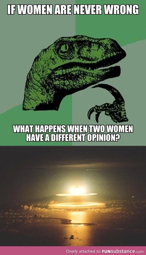 Women are never wrong