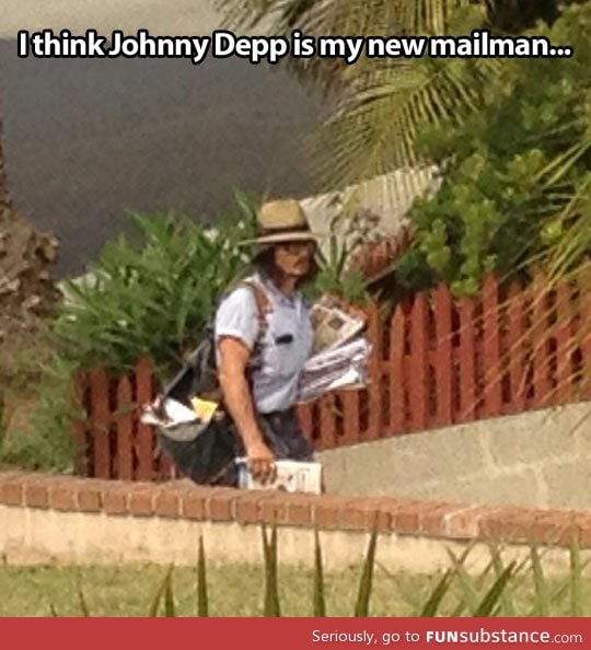I have a new mail man…