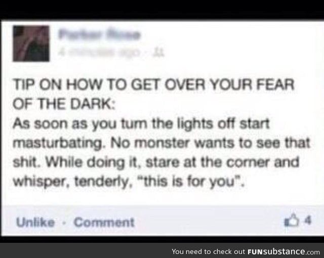 How to get over your fear of the dark